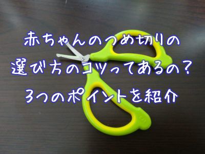 赤ちゃんのつめ切りの選び方のコツってあるの ３つのポイントを紹介 タケゾーとたんたんの育児ブログ